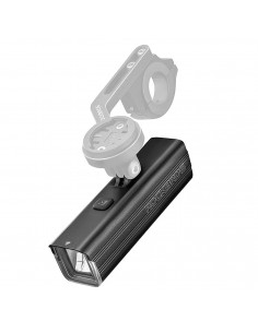 
Priekinis dviračio žibintas 5000mAh 1500lm IPX6 Garmin ir GoPro laikiklis - juodas
