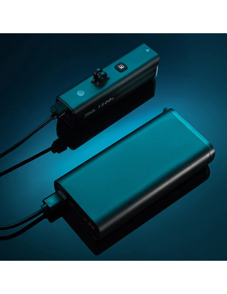 
Priekinis dviračio žibintas 5000mAh 1500lm IPX6 Garmin ir GoPro laikiklis - juodas
