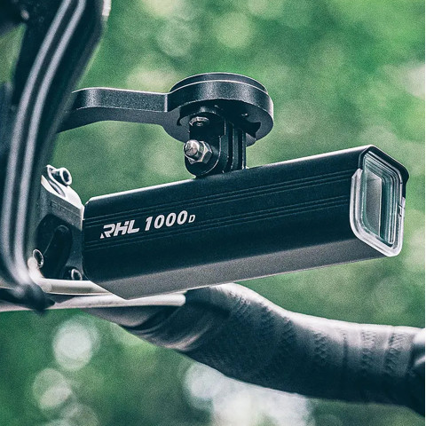 
Priekinis dviračio žibintas 5000mAh 1500lm IPX6 Garmin ir GoPro laikiklis - juodas
