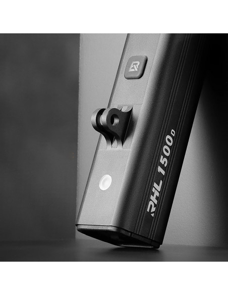 
Priekinis dviračio žibintas 5000mAh 1500lm IPX6 Garmin ir GoPro laikiklis - juodas
