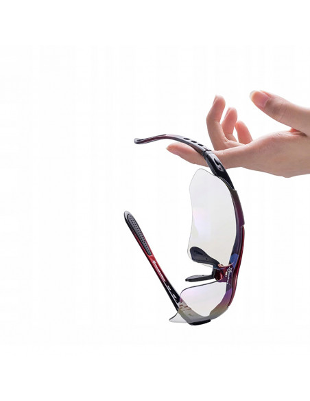 
Poliarizuoti dviratininko akiniai 10001 - komplektas juodos ir raudonos spalvos
