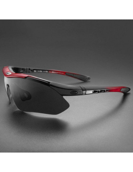 
Poliarizuoti dviratininko akiniai 10001 - komplektas juodos ir raudonos spalvos
