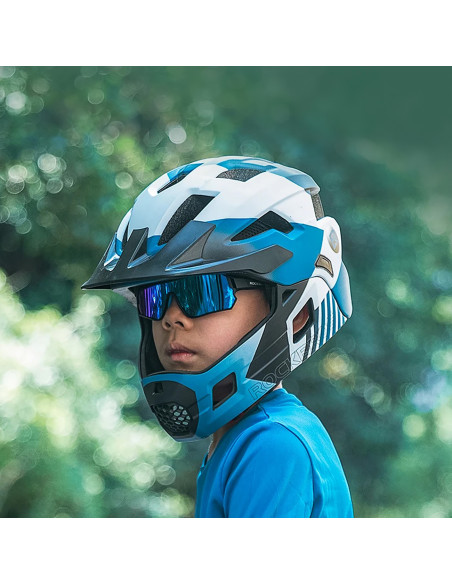 
Poliarizuoti dviračių akiniai vaikams nuo 8 iki 14 metų nuo UV400 – juodi ir mėlyni
