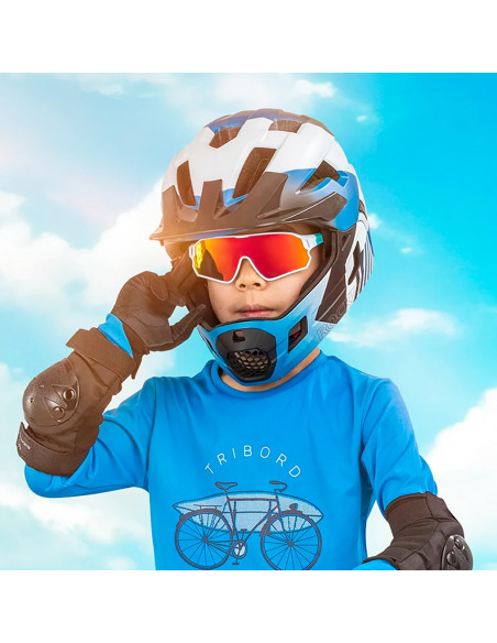 
Poliarizuoti dviračių akiniai vaikams 8-14 metų, UV400 - žali ir balti
