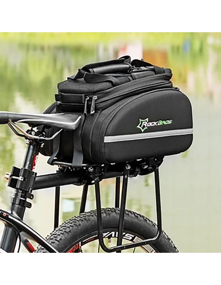 
35 litrų dviračio bagažinės krepšys su išlankstomomis kišenėmis A6-03BK - juodas
