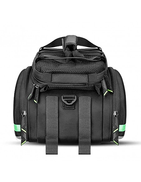 
35 litrų dviračio bagažinės krepšys su išlankstomomis kišenėmis A6-03BK - juodas
