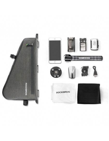 
Ant rėmo tvirtinamas dviračio krepšys, 5 l, AS-017 – tamsiai žalias
