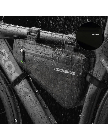 
Ant rėmo tvirtinamas dviračio krepšys, 5 l, AS-017 – tamsiai žalias
