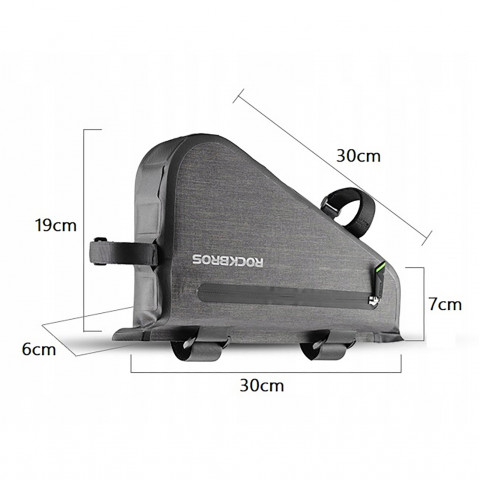 
Ant rėmo tvirtinamas dviračio krepšys, 5 l, AS-017 – tamsiai žalias
