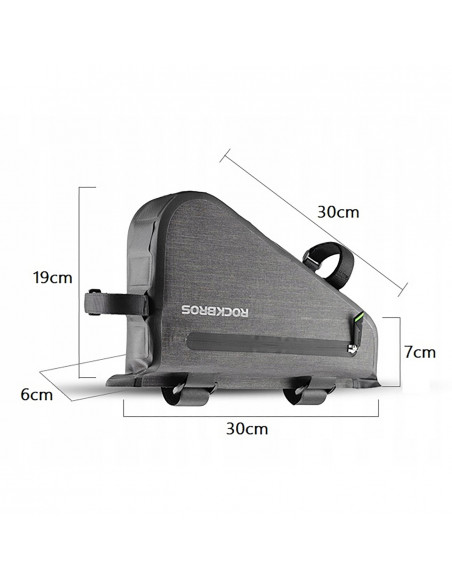 
Ant rėmo tvirtinamas dviračio krepšys, 5 l, AS-017 – tamsiai žalias
