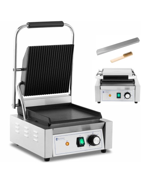 Elektrinės kontaktinės grotelės lygios ir išraižytos plokštės 23 x 22 cm 1800 W