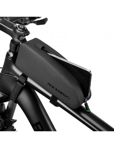 
Ant rėmo tvirtinamas vandeniui atsparus dviračio krepšys 1,5 l AS-019 - juodas
