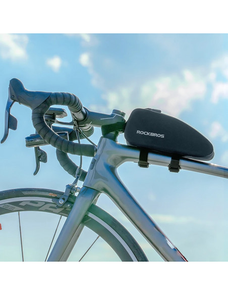 
Ant rėmo tvirtinamas vandeniui atsparus dviračio krepšys 1,5 l AS-019 - juodas
