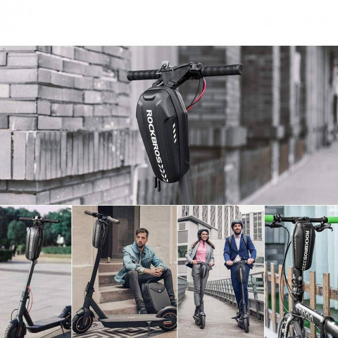 
Dviračio krepšys, tvirtinamas prie vairo arba rėmo, 3 l, B62-1 - juodas
