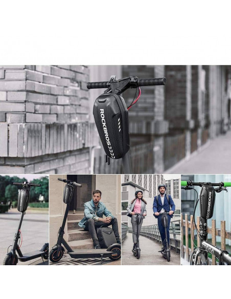 
Dviračio krepšys, tvirtinamas prie vairo arba rėmo, 3 l, B62-1 - juodas
