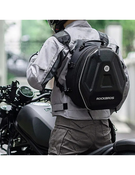 
Motociklo kuprinės krepšys šalmui, bakui ar sėdynei tvirtinti, 35 l - juodas
