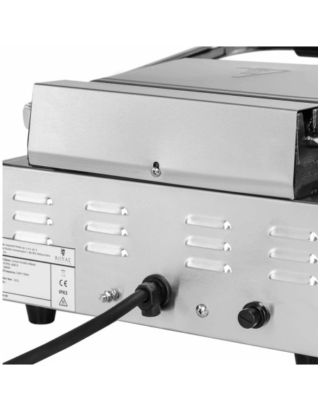 Elektrinės kontaktinės grotelės lygios ir išraižytos plokštės 23 x 22 cm 1800 W