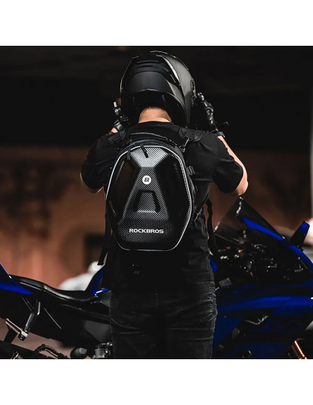 
Motociklo kuprinės krepšys šalmui, bakui ar sėdynei tvirtinti, 35 l - juodas
