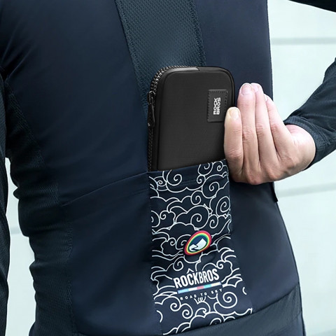 
Dviračio krepšys telefonui, raktams, piniginei, kortelėms, pinigams 0,15 l - juodas
