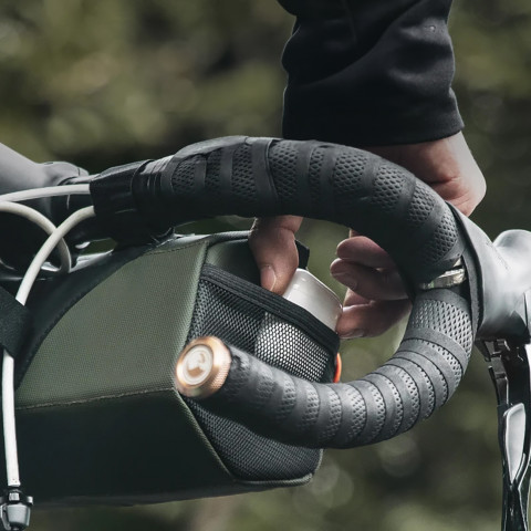 
Ant vairo tvirtinamas dviračio krepšys, 2,2 l – žalias
