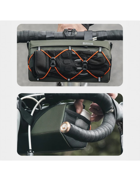 
Ant vairo tvirtinamas dviračio krepšys, 2,2 l – žalias
