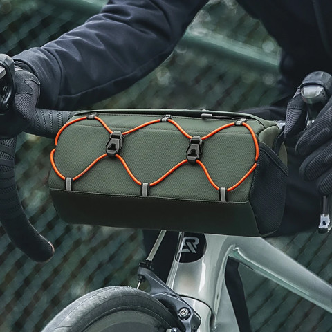 
Ant vairo tvirtinamas dviračio krepšys, 2,2 l – žalias
