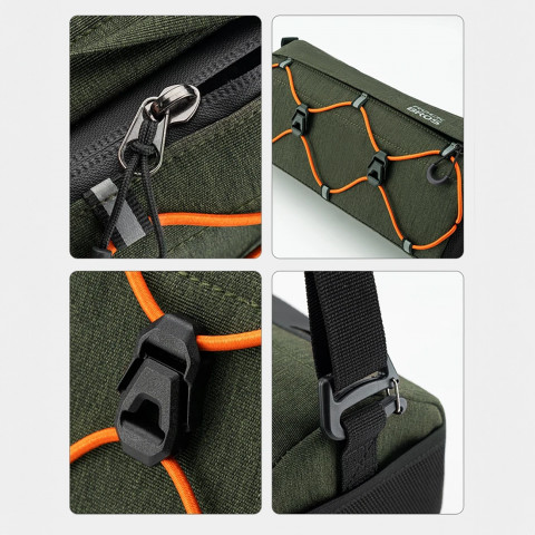 
Ant vairo tvirtinamas dviračio krepšys, 2,2 l – žalias
