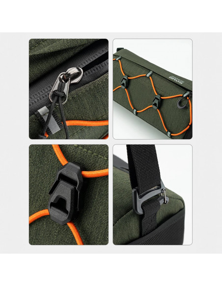 
Ant vairo tvirtinamas dviračio krepšys, 2,2 l – žalias
