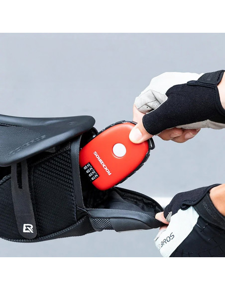 
Dviračio spyna su ištraukiamu trosu ir kodine spyna – raudona
