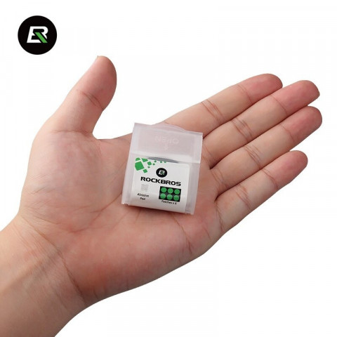 
Remonto rinkinys su lipniu lopeliu, 2,4 cm skersmens, skirtas dviračių kamerų lopymui
