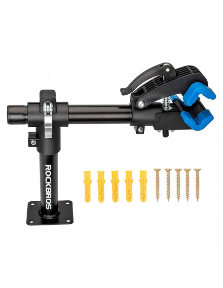 
Ant stalo arba prie sienos tvirtinamas dviračių remonto stovas – juodas
