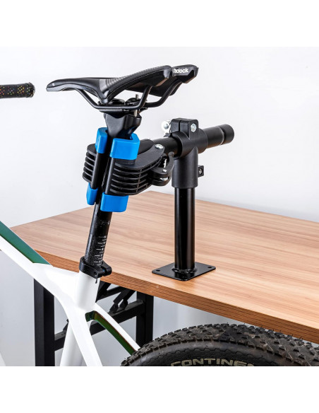 
Ant stalo arba prie sienos tvirtinamas dviračių remonto stovas – juodas
