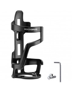 
Dviračio butelio laikiklis su tvirtinimu žemyn kaklu - juodas
