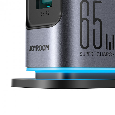 
Įkrovimo stotelė „GaN Multiport Charger“, 65 W, EU, 4x USB-C ir 2x USB-A, tamsiai pilka
