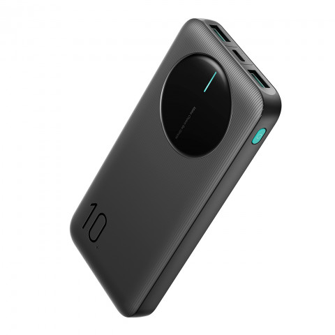 
Nešiojamoji baterija JR-PBF12 10000mAh 2.4A 2x USB-A 1x USB-C - juoda
