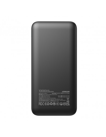 
Nešiojamoji baterija JR-PBF12 10000mAh 2.4A 2x USB-A 1x USB-C - juoda
