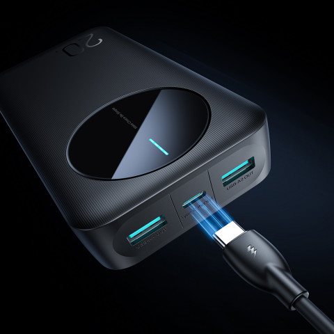 
Nešiojamoji baterija JR-PBF14 20000mAh 2.4A 2x USB-A 1x USB-C - juoda
