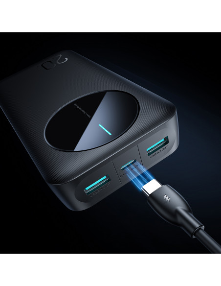 
Nešiojamoji baterija JR-PBF14 20000mAh 2.4A 2x USB-A 1x USB-C - juoda
