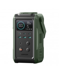 
Kelioninė išorinė baterija 75000mAh 100W USB-C USB-A SOS signalinė lemputė – žalia
