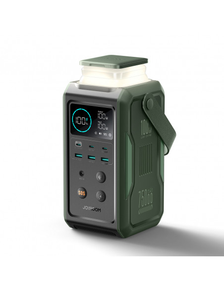 
Kelioninė išorinė baterija 75000mAh 100W USB-C USB-A SOS signalinė lemputė – žalia
