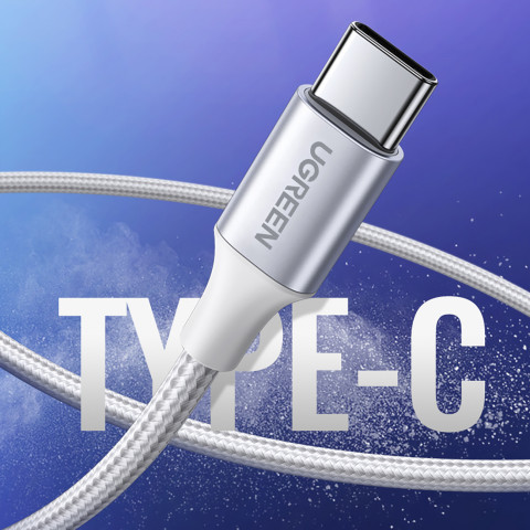 
Pintinis kabelis USB-A - USB-C QC 3.0 AFC ir FCP 3A 2m - baltas
