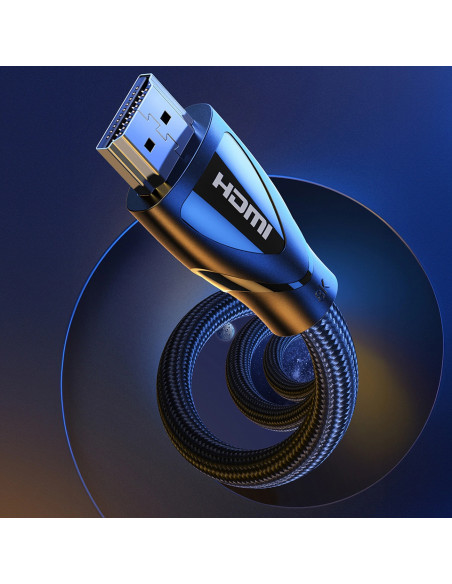 
HDMI 2.1 8K 60Hz 4K 120Hz garso ir vaizdo kabelis 1 m – juodas
