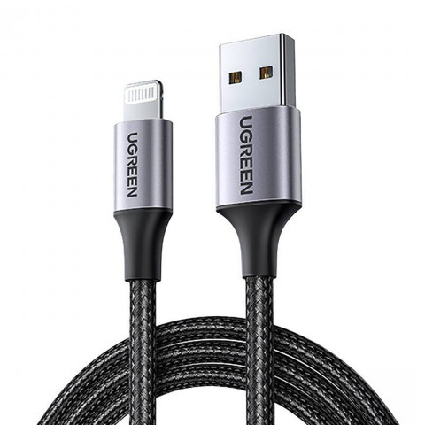 
Pintinis USB-A į iPhone Lightning MFi kabelis 1,5 m – juodas
