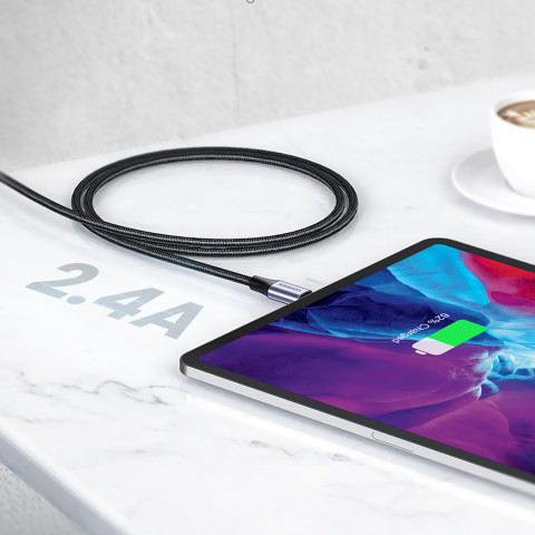 
Pintinis USB-A į iPhone Lightning MFi kabelis 1,5 m – juodas
