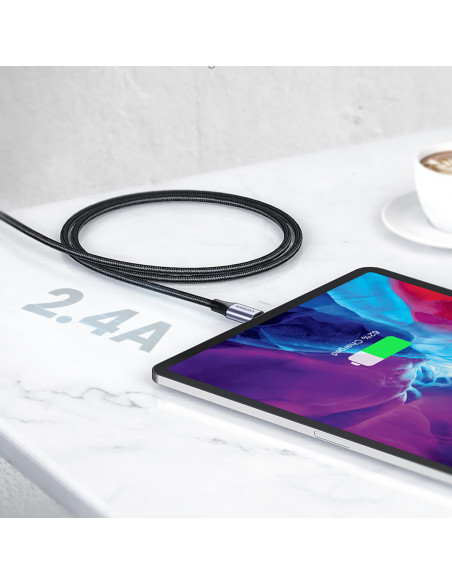 
Pintinis USB-A į iPhone Lightning MFi kabelis 1,5 m – juodas
