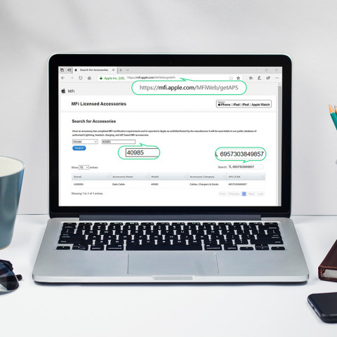 
Pintinis USB-A į iPhone Lightning MFi kabelis 1,5 m – juodas
