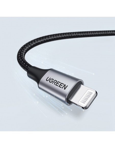 
Pintinis USB-A į iPhone Lightning MFi kabelis 1,5 m – juodas
