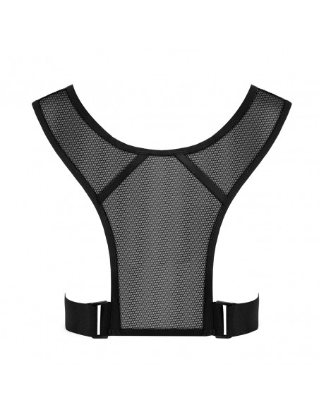 
Šviesą atspindinti bėgimo liemenė su kišenėmis – juoda
