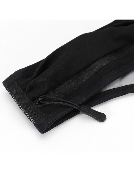 
Šviesą atspindinti bėgimo liemenė su kišenėmis – juoda
