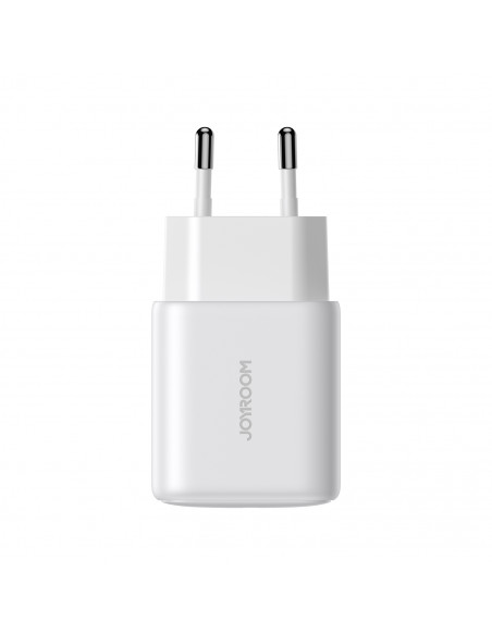 
USB-C USB-A 20W PD QC 3.0 sieninis įkroviklis – baltas

